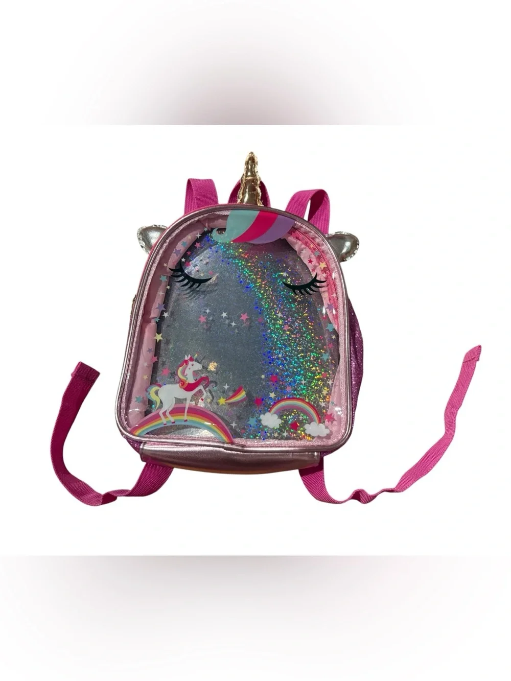Clear Front Unicorn Backpack